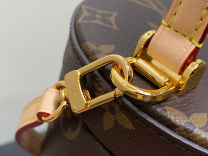 lv scott bag 13cm brown monogram canvas