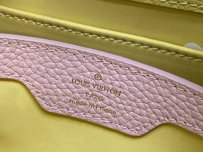 CAPUCINES MINI 21 YELLOW TAURILLON GOLD HARDWARE