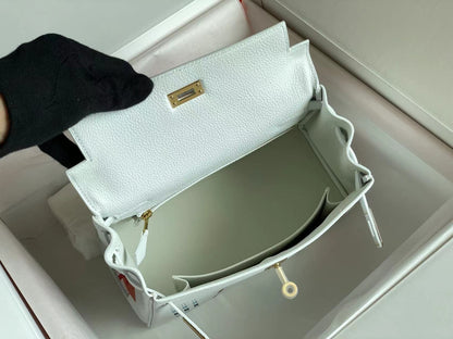 BIRKIN 25 BAG IN WHITE CALFSKIN WITH COLORFUL STICKER (MADE - TO - ODER)