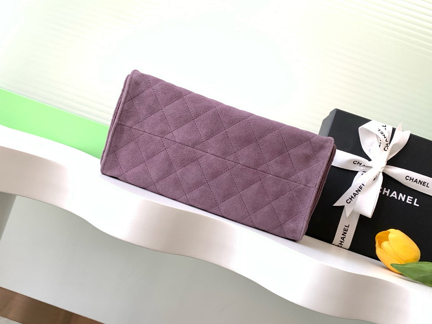 CC 25C Hobo Bag 30cm Purple Suede