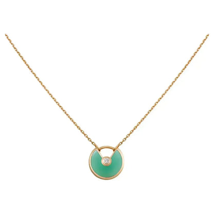 COLLIER MALACHITE OR AMULETTE DIANA