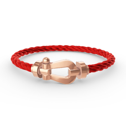 DIANA FORCE LARGE HORSESHOE NO DIAMOND BRACELET ROSE GOLD