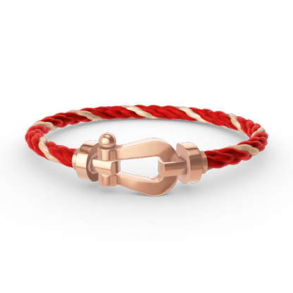 DIANA FORCE LARGE HORSESHOE NO DIAMOND BRACELET ROSE GOLD