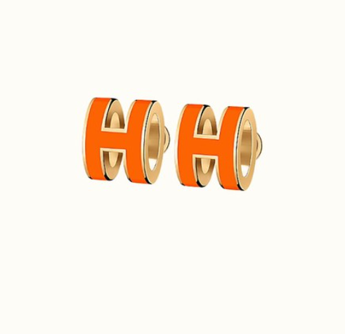 BOUCLES D'OREILLES DIANA MINI POP H ORANGE